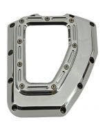 Trask TM-017CH Chrome Assault Series Cam Cover w/ Window 01-17 Harley Twin Cam