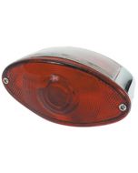 Mid USA 11201 V-Factor Rear Cat Eye Taillight Brake Light 12V 1157 Harley Custom