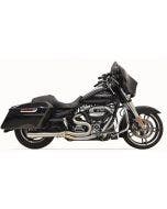 Bassani Stainless Road Rage III 2 into 1 Short Megaphone Muffler Harley 17-19 FLH