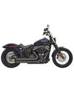 Bassani Black Slash Cut Pro Street 2 into 2 Exhaust System Softail M8 18-Up