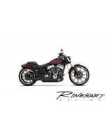 Buy Rinehart 200-0203 2-Into-1 System Black w/ Black End Cap 18+ Harley Softail Davidson dyna FL FLS FLDE FXS Deluxe Slim Street Bob Low rider Fat Bob from Eastern Performance Cycles. Great prices and free shipping!