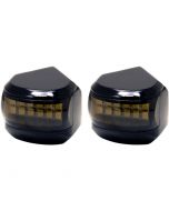 Alloy Art MRL-4B Black Finish Amber White LED Signal Marker Lights 98-19 Harley