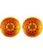 Custom Dynamics ProBEAM LED Amber Flat Turn Signal Inserts 1157 12V