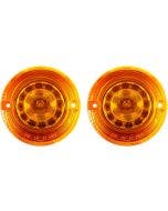 Custom Dynamics ProBEAM LED Amber Flat Turn Signal Inserts 1157 12V