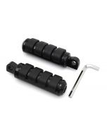 V-Twin 30-0655 Chrome Mini Exhaust Tip Set Harley Custom Metric