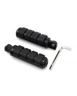 V-Twin 27-1457 Black Small Cats Paw Footpeg Rubber Pad Harley Motorcycle Pegs