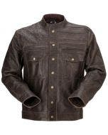 Z1R Deagle Brown Cowhide Leather Jacket Motorcycle Riding Jacket Vented (SM-5XL)