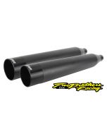 Buy Two Brothers005-4380499D-B Black Dual Slip On Mufflers 95-16 Harley FLH FLT 597726 exhaust touring electra glide from Eastern Performance Cycles. Great prices and free shipping!