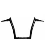 FBI Fat Baggers 1-1/2 Black 16" EZ Install Pointed Handlebar Road Glide 15-20