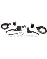 Drag Black 11/16" Master Cylinder Handlebar Control Kit Harley FL FX XL 96-13