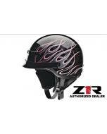 Z1R Nomad Hellfire Black/Pink Open Face Custom Motorcycle Helmet DOT (XXS-XL)