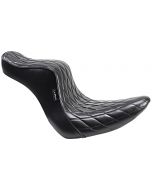 Le Pera LYO-020DM Black Cherokee 2-Up Seat Diamond Harley Softail Fat Boy 18-21
