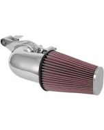 K&N 57-1138C Chrome Performance Intake Kit for V-Twin Harley FL M8 Touring 17-Up