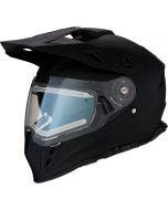 Z1R Flat Black Electric Shield Range Snow Full Face Snowmobile Helmet XS-2X