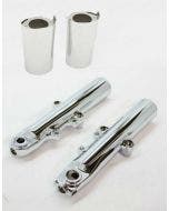 EPC 49mm OEM Front End Chrome Lower Leg Sliders & Fork Boot Harley FLH 14-22