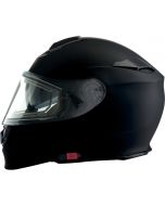 Z1R Flat Black Electric Shield Solaris Modular Full Face Snowmobile Helmet XS-2X