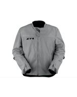 Z1R Gust Silver Nylon Mesh Padded Zip Up Men's Motorcycle Jacket (SM-5XL)