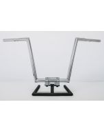 KST Kustoms 10" Outlaw 1 1/4" High Polished Handlebars for Harley Models