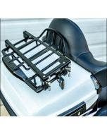 Rickrak Black Quick Attach Rack For Harley Air Wing Tour-Pak OE# 79179-08