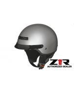 Z1R Nomad Solid Silver Open Face Motorcycle Helmet DOT (XXS-2XL)