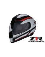 Z1R Red/Black/White Jackal Aggressor Full Face Motorcycle Helmet (XS-3XL) 2019