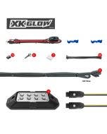 XK Chrome 4pc LED Rock Light Kit Bluetooth RGB Jeep UTV XK-ROCK-STA