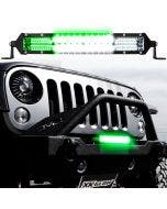 XK Glow 2-in-1 10" LED Light Bar Flood & Spot Combo w Hunting Mode Jeep XK063010
