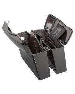 Hogworkz OEM Harley Standard Saddlebag Liners '94-'13 Black w/ Red Stitching