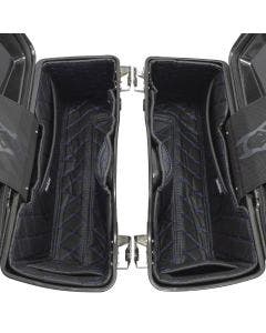 Hogworkz OEM Harley Standard Saddlebag Liners '94-'13 Black w/ Blue Stitching