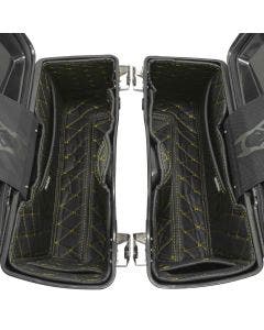 Hogworkz OEM Harley Standard Saddlebag Liners '94-'13 Black w/ Gold Stitching