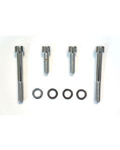 Polished Stainless Steel Caliper Mounting Hardware Bolt Kit for 00-07 Dual Disc Touring