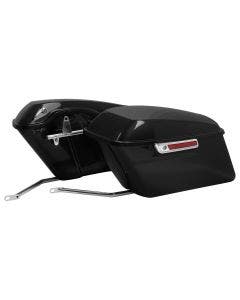 Hogworkz HW167218 Chrome Standard Saddlebag Conversion Kit Harley Softail 84-17