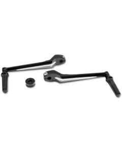 Performance Machine Black Contrast Cut Heel Toe Shift Levers Harley FLHT Softail | 0034-1081-BM