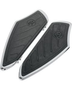 Performance Machine Chrome Contour Driver Floorboards for 97-14 Harley FLH/T FLST - 0036-1000-CH