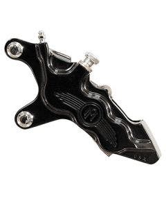 Performance Machine PM Black 6 Piston 13" Front Left Side Caliper 00-16 Harley
