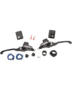 Performance Machine Black Contrast 9/16 Handlebar Control Kit Hydraulic Can Bus
