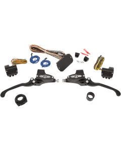 Performance Machine Black Contrast 9/16 Can Bus Handlebar Control Kit Hydraulic