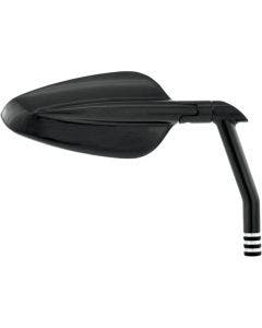Performance Machine PM Black Contrast Cut Vision Arrow Handlebar Mirror Harley Metric Each