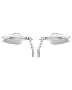 Performance Machine PM Chrome Vision Arrow Mirrors Pair Harley Softail Dyna FLH XL Metric