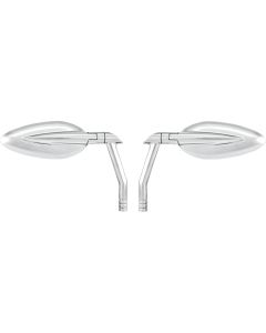 Performance Machine PM Chrome Vision Blade Mirrors Pair Harley FLH Dyna Softail XL