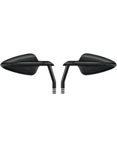 Performance Machine PM Black Vision Arrow XL Mirrors Pair Harley Softail Dyna XL FLH
