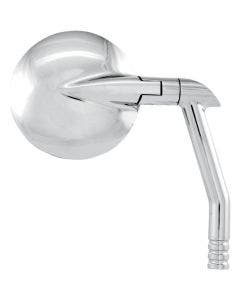 Performance Machine PM Chrome Vision Round Handlebar Mirror Harley Metric