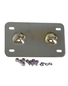 Mid USA 13270 Chrome Plated Lay Back License Plate Mount Harley Touring 99-Up