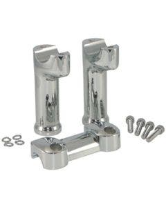 Mid USA V Factor 41058 Chrome 5" Risers for 1 1/4" Bars FXDF 08+ Custom 56898-08