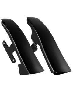 Black Fender Saddlebag Filler Panels Harley Touring FLH/T 09-13 OE 91614-10