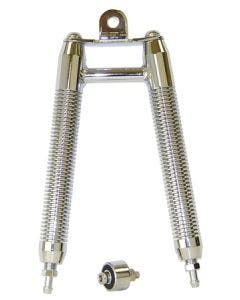 Chrome Plated Finned Billet Vertical Oil Cooler Harley Davison Big Twin