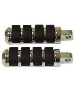 Mid USA 24068 V-Factor Chrome Anti-Vibe Footrests Pegs OE 50901-84T Harley