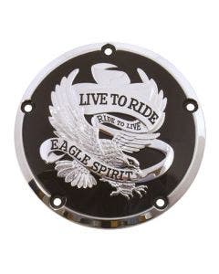 Live To Ride Eagle Primary Clutch Derby Cover 78163 Harley Twin Cam 99-16
