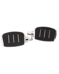 Chrome Streamliner Styled 3" Adjustable Mini Floor Board Set Harley Models