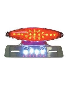 Mid USA Small Cateye Taillight/License Mount for Custom Harley Chopper 11240